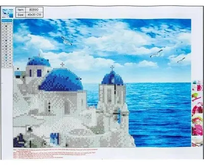 Zdjęcie produktu dla Diamentowa mozaika 5D - Greece 30x40 80890