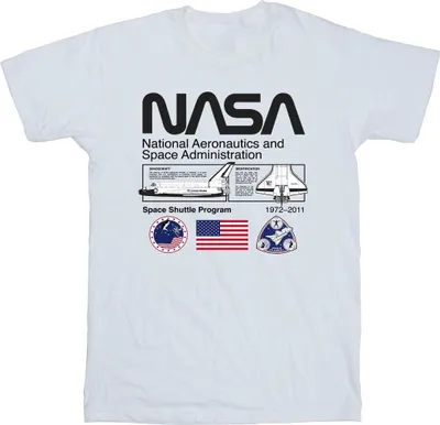 Produktbild von NASA - "Space Admin" T-Shirt für Herren BI52273 (M) (Weiß)