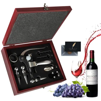 Weinöffner-Set mit 11 Korkenziehern, Sommelier-Set, Geschenkbox