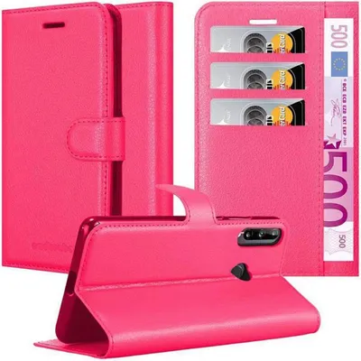 Obrázek produktu pro Cadorabo Case for Huawei P40 LITE E Protective Cover in Pink Pouzdro na mobilní telefon s magnetickým zavíráním
