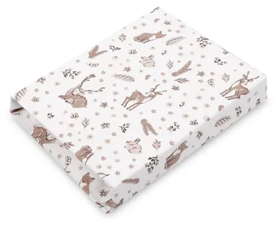 Image de SENSILLO - Drap-housse 60x120 - Drap pour lit bébé, avec élastique, For?t