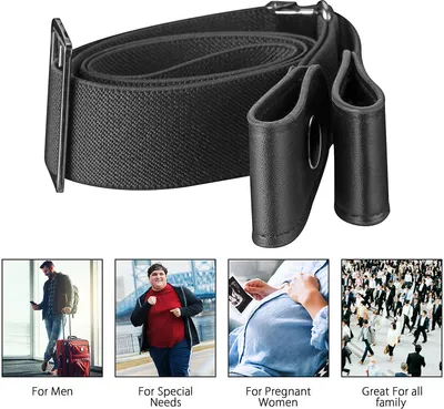 Produktbild von Stretchgürtel ohne Schnalle elastisch Gürtel Damen Herren bis 120cm Elastisch