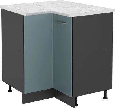 Image de Meuble d'angle Vicco R-Line Bleu-gris 75.6cm PT Marbre, Model 45501