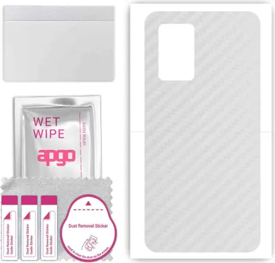 Produktbild von apgo Rückseite Schutzfolie, Skin, kompatibel mit ZTE Blade L9, Hinten Displayschutzfolie aus Vinylfolie, kratzfest, einfache Montage - Transparenter Kohlenstoff