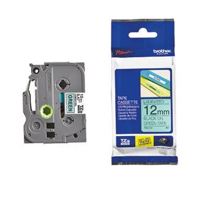 Image de Brother TZE731 Cartouche de ruban vert/noir 12 mm