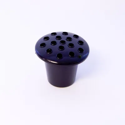 Grabsteckvase schwarz, Standardgröße, rund, Kunststoff
