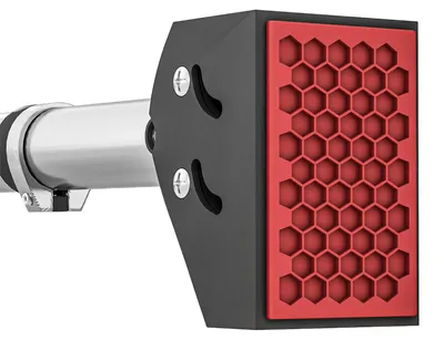 Produktbild von Klimmzugstange für Türrahmen verstellbar ohne Bohren Stahl bis 200 kg 75-92 x 10 x 7 cm schwarz-rot