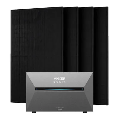 Produktbild von Anker SOLIX 2000W Balkonkraftwerk + Solarbank 3 Pro, 4×500W Module  ohne Halterung