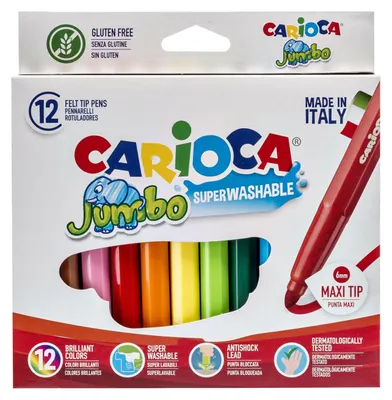 Produktbild von Carioca Jumbo, Extradick, Mehrfarbig, Rundspitze, 6 mm, Achteckig, Italien
