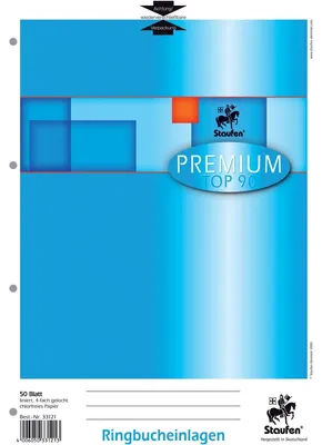 Produktbild von Staufen® 734033121 Ringbucheinlage PREMIUM LIN 21 - A4, 90 g/qm, 50 Blatt