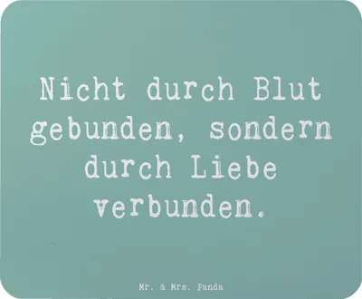 Produktbild von Mr. & Mrs. Panda Mauspad Spruch Adoptivbruder Liebe - Meeresbrise - Geschenk, Familienverbindung, Mouse Pad, pc mousepad, Bindung, Zusammenhalt, Dankeschön, Jubiläen