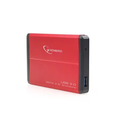 Produktbild von Gembird EE2-U3S-2-R Speicherlaufwerksgehäuse 2.5 Zoll HDD-Gehäuse Rot