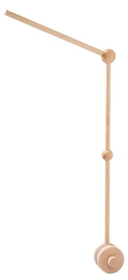 Imagen del producto de Soporte móvil para cuna de bebé y cambiador, fabricado en madera: estructura para montaje