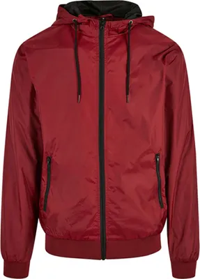 Image de Build Your Brand BY016 | Veste Windrunner - Couleur : Bourgogne/Black - Taille : S