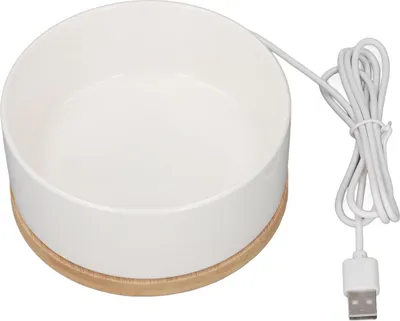Obrázok produktu pre Veľká vyhrievaná miska na vodu, keramika USB, automatické kúrenie, inteligentný termo-napájač pre psov a mačky v zime