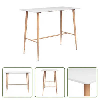 Obrázok produktu pre The Living Store Barový stôl biely 120x60x105 cm