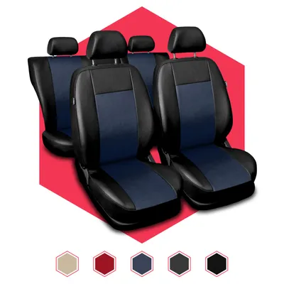 Produktbild von Autositzbezüge Universal Schonbezüge Sitzauflage PKW Schonbezug Kunstleder Blau