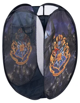 Produktbild von Harry Potter Aufbewahrungskorb - Hogwarts Faltbar für Kinder POP-UP Kinderzimmer Wäschekorb Blau 34 x 34 x 59 cm