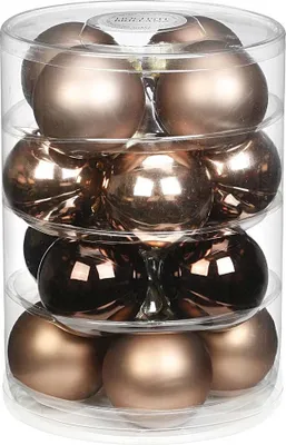Produktbild von Weihnachtskugeln 16 Sk 7,5cm Elegant Lounge