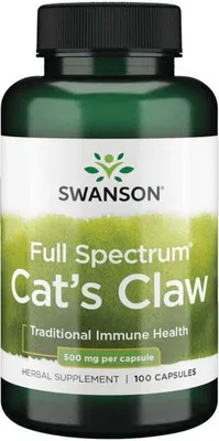 Produktbild von Katzenkralle 500 mg 100 Kapseln Swanson Health Products