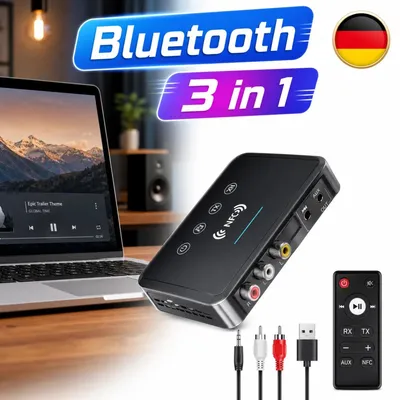 Image de Récepteur/émetteur stéréo Hi-Fi Bluetooth 5.0, adaptateur NFC, entrée AUX