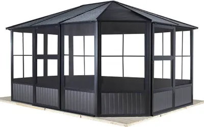 Produktbild von Sojag Charleston 1215 Metall Pavillon mit Seitenteilen 4x5 m