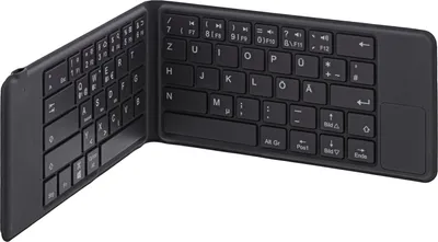 Produktbild von InLine BT-Pocket - Tastatur - mit Touchpad - kabellos - Bluetooth 5,1 - Grau (55379)