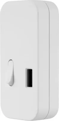 Productafbeelding van Tussenschakelaar met USB Aansluiting voor Snoeren, Wit