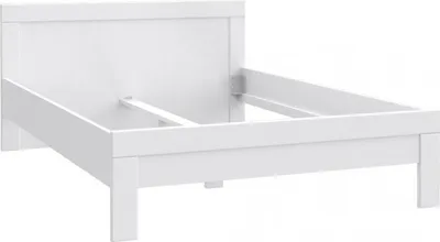 Produktbild von Furniture24 Bettgestelle Snow SNWL41 Bettrahmen Bett Jugendbett Weiß 140x200 cm