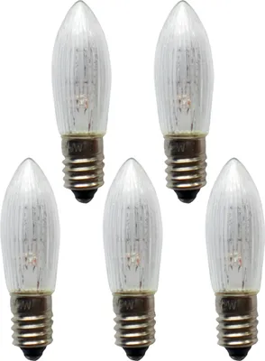 Produktbild von 5 Stück Topkerze 15 V / 3 W f. INNEN -  für 15 Brennstellen