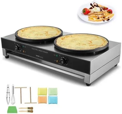 Produktbild von Elektrischer Crêpe-Maker – 16 Inch Backplatte – Edelstahlgehäuse – Ideal für Dessertgeschäfte