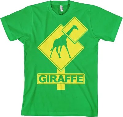 Produktbild von Giraffe Sign T-Shirt - Medium - Green