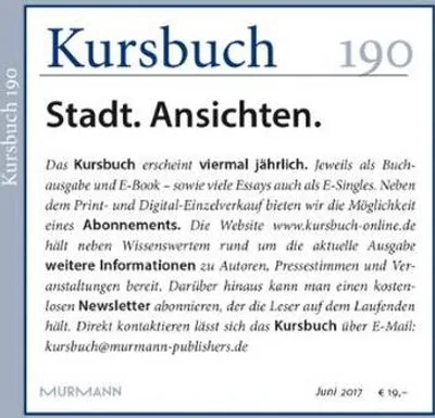 Obrázek produktu pro Kursbuch 190