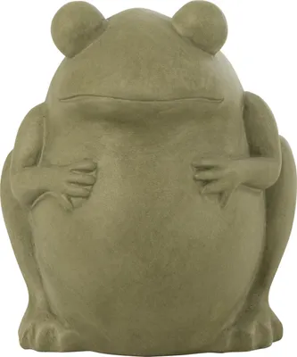 Produktbild von J-Line Übertopf Frosch Ton Grün Small