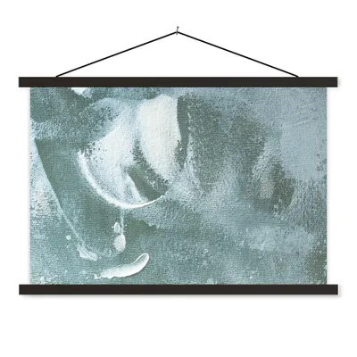 Produktbild von MuchoWow® Textilposter Acrylfarbe - Abstrakt - Design 60x40 cm mit schwarzem Rahmen - Hölzernes