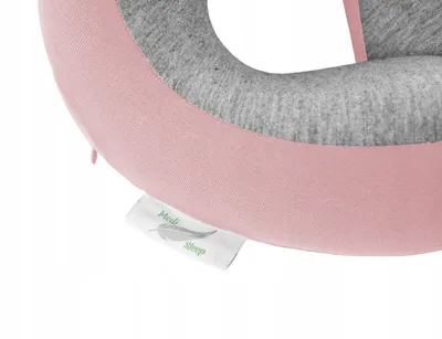 Produktbild von Kinder Nackenkissen - Reisekissen Flugzeug, Auto, Zug und beim Ausruhen - Perfect Kinnstützendes - Kinder nackenhörnchen aus Memory-Schaum - Rosa