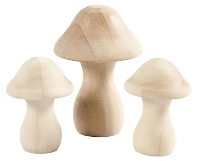 Image de Houten Paddestoelen - 3st.