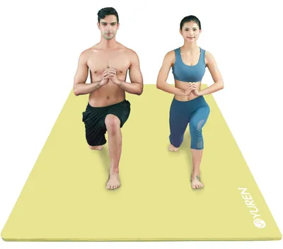 Productafbeelding van Sportmat van NBR-materiaal, antislip, 200x130x1,5 cm, dik, geschikt voor fitness en yoga