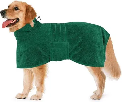 Immagine prodotto di Giacca assorbente per asciugare il cane, blu/verde/grigio, 2XL