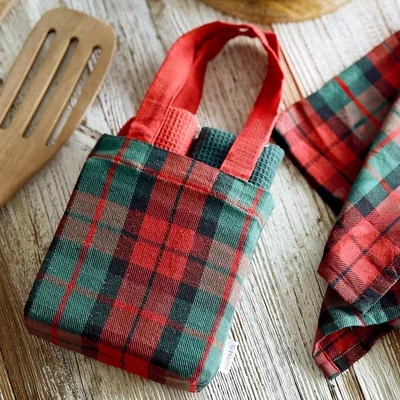 Obrázek produktu pro HOMLA TARTAN kostkovaná sada kuchyňských utěrek 3 ks. 45x65 cm