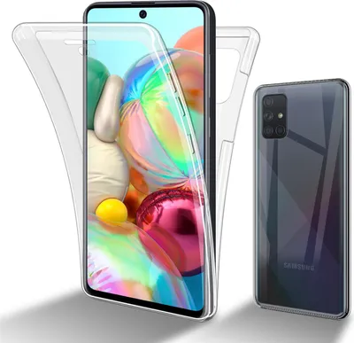 Produktbild von Cadorabo Schutzhülle für Samsung Galaxy A51 4G / M40S Hülle in natur 360° Etui Full Body Handyhülle Cover Case