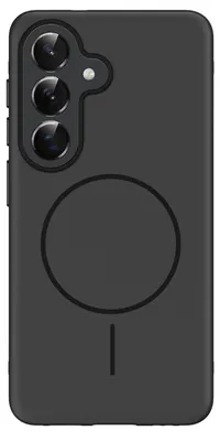 Image de Coque arrière colorée Imoshion avec anneau MagSafe fin pour Samsung Galaxy S25 / S24 - Noir