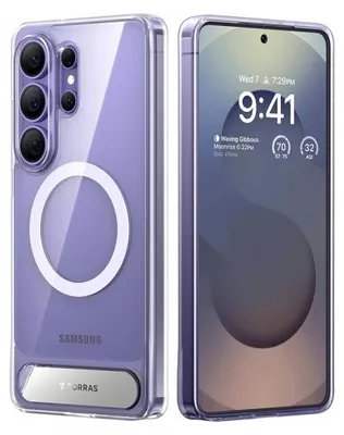Produktbild von MagSafe-Hülle für Samsung Galaxy S26 Ultra, Torras, Pstand, transparent