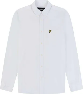 Produktbild von Lyle & Scott - Hemd für Herren, Button-Down-Kragen, Baumwolle Leinen GT7359 (XL) (Weiß)