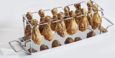 Produktbild von Jim Beam BBQ Chicken Wings Rack Edelstahl - Rescher Chicken Wing Grill Ständer