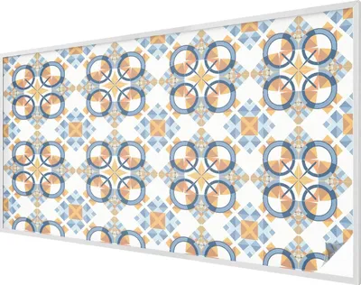 Zdjęcie produktu dla Folia witrażowa - 116x200 cm - wzór witrażowy - nieprzezroczysta dekoracyjna folia do ochrony prywatności - samoprzylepna, ochrona przed promieniowaniem UV - wzór geometryczny