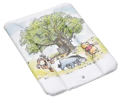 Productafbeelding van Aankleedkussen verschoningskussen - Winnie de Poeh - 70 x 50 cm - Wit - Voor op tafel of ladekast
