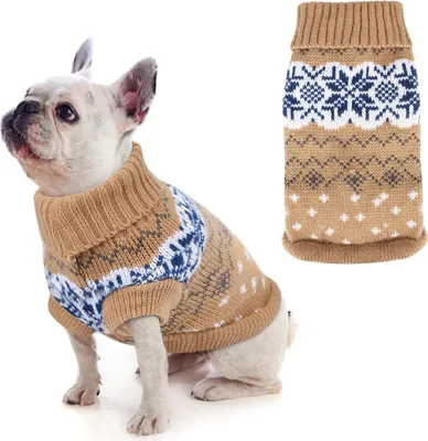 Produktbild von Hundepullover, Winter Warmer Hund Katzenpullover Kleidung Haustiermantel Kostüm Welpenpullover Pullover Bekleidung für kleine mittelgroße Hunde Katzenog Haustierpullover