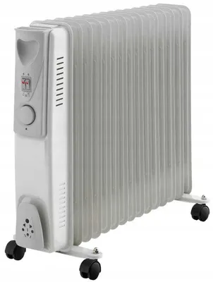 Zdjęcie produktu dla Grzejnik olejowy 15 żeberek 2500W mobilny energooszczędny