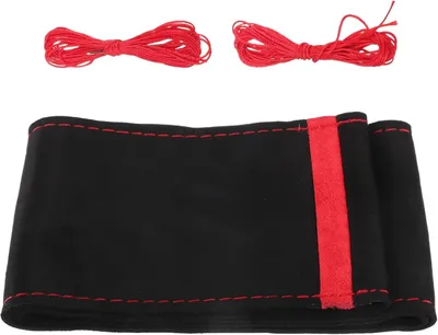 Obrázok produktu pre Poťah na volant z nubuku, ručne šitý, s priemerom 38 cm, určený do auta